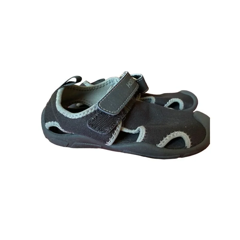 Hobibear kids, unisex, navy blue water shoes, dry clothes, toe sandals, 27/10.5.